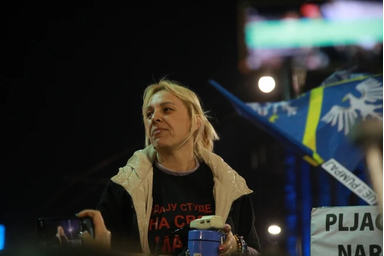 Tizenegyedik napja éhségsztrájkol Dijana Hrka. (Fotó: Beta/Miloš Miškov)