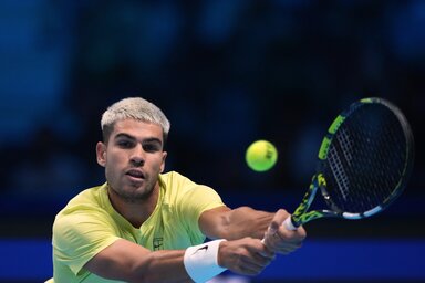 Hiába nyert eddig két meccset, Alcaraz még mindig búcsúzhat Torinóban (Fotó: Beta/AP)