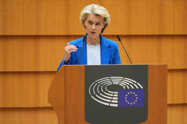Ursula von der Leyen, az Európai Bizottság elnöke (Fotó: AP via Beta)