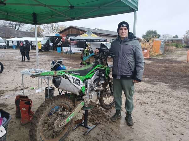 A motocross egyik legeredményesebb vajdasági versenyzője (Kazinczy Paszterkó Diana felvétele)