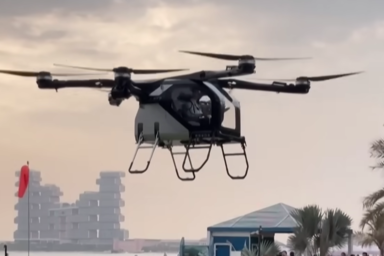 A lecsatolható modul repülés közben (Fotó: Youtube/Screenshot)