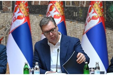 Aleksandar Vučić államfő a kormányülésen/Képernyőkép/buducnostsrbijeav/Instagram