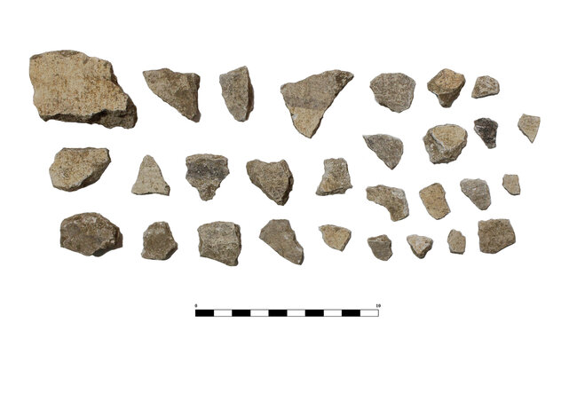 A feltárt templom falának darabjai (Fotó: Szabadkai Községközi Műemlékvédelmi Intézet)