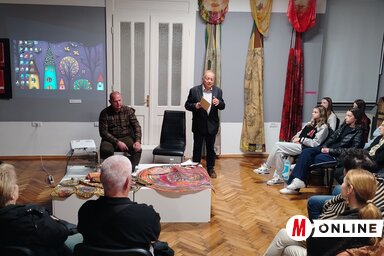 Mgr. Pastyik László két pap, Cervus (Szarvas) Ádám János és Kosztolányi Lajos életútjáról tartott érdekes előadást (Fotó: Tóth Péter felvétele)