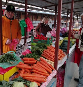 Tetszetős és egészséges a piaci portéka (Fotó: Tóth Péter felvétele)