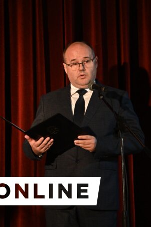 A rangos esemény ünnepi szónoka Hugyik Richárd volt (Ótos András felvétele)