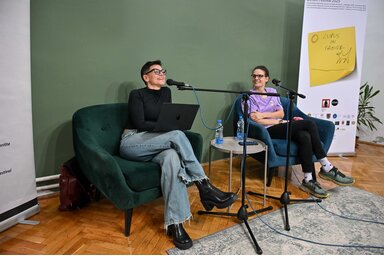 Vedrana Božinović Jasna Žmakkal beszélgetett / Fotó: Molnár Edvárd