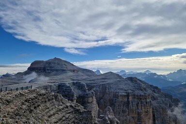 Piz Boé 3152 méteresen emelkedik a magasba (Bartus Bella felvétele)