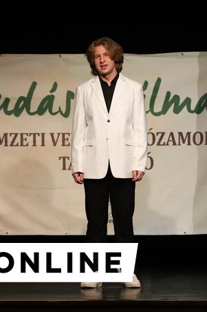 Bába Kristóf tavalyi nyertes a megnyitón (Lakatos János felvétele)