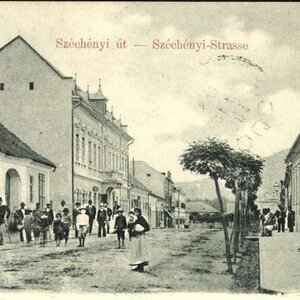 Orsova, Széchenyi út (régi képes levelezőlap)