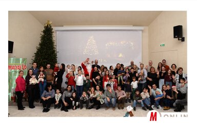 Az idén a Mikulás 75 csomagot osztott szét, többet, mint korábban (Fotó: Dávid Csilla felvétele)