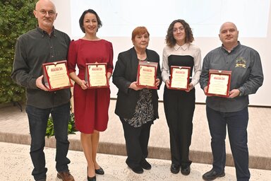 Suvajdžić Slobodan, Mihályi Katalin, Homolya Horváth Ágnes, Kolovity Edina és Keceli Róbert (Ótos András felvétele)