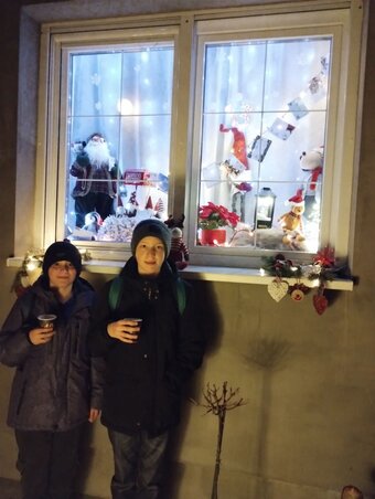 Patrik és Richárd a 13-as számnál (Fotó: Rúzsa Lídia archívuma)