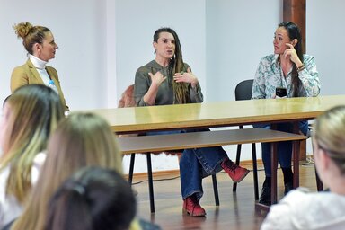 Sóti Juli fontos dolgokról beszélt az Én is gimis voltam előadássorozatban / Fotó: Gergely Árpád