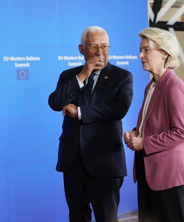 António Costa, az Európai Tanács elnöke, és Ursula von der Leyen, az Európai Bizottság elnöke / Fotó: Beta/AP