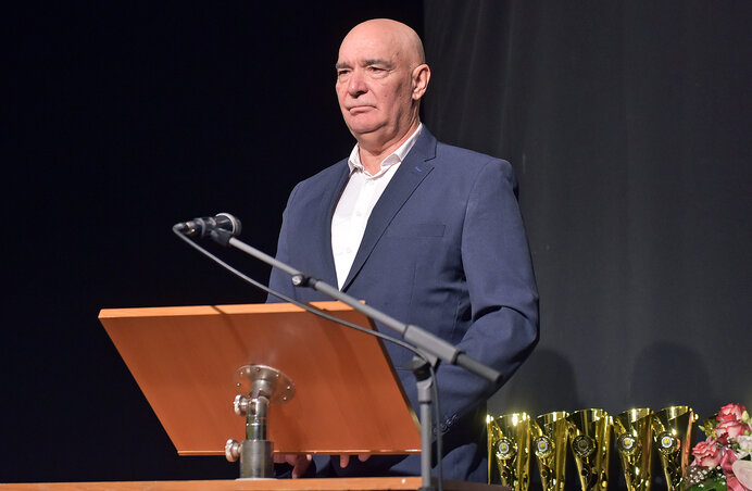 Bicók Róbert,  a helyi sportszövetség elnöke, (Gergely Árpád felvétele)