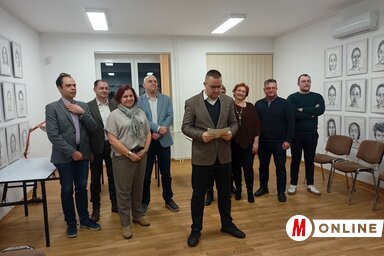 Bajity Borisz, a pártszervezet elnöke beszámolt a VMSZ székvárosi sikereiről (Fotó: Dávid Csilla felvétele)