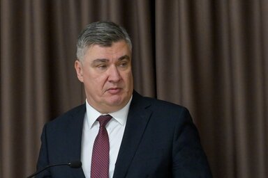 A horvát államfő hangsúlyozta, hogy a tettre készek koalíciójának döntései Horvátországot nem kötelezik (Fotó: MTI)