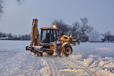 A behavazott utakat sikerült járhatóvá tenni (Fotó: Gunarasi helyi közösség)