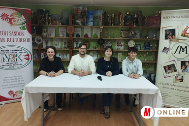 Gusztony Endre, Rókus Zoltán, Dedovity Tomity Lea és Szirbik Zalán a sajtótájékoztatón (Fotó: Kancsár Izabella)