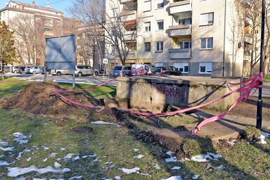 csőtörés a fő vezeték régi részében történt (Gergely Árpád felvétele)