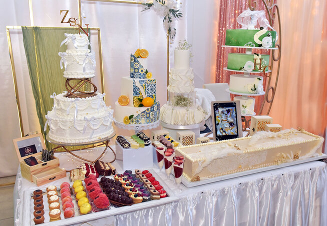 Különleges tortákat is láthattak a látogatók, így egy kis inspirációt gyűjthettek