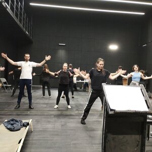 Az új épületben tágas próbatermek állnak a társulatok rendelkezésére/Fotó: Lukács Melinda