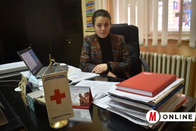 Danijela Bjeljac, a Vöröskereszt nagykikindai szervezetének titkára (Fotó: Vidács Hajnalka)