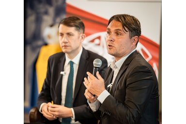 Magyar Szövetség/Gubík László, a Magyar Szövetség elnöke Pásztor Bálinttal, a Vajdasági Magyar Szövetség elnökével