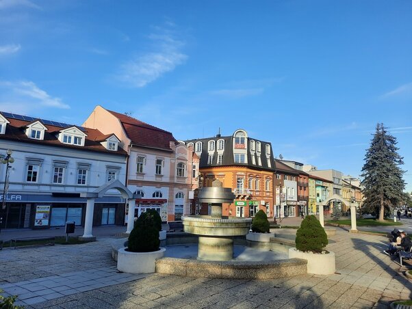 A Szent Egyed tér a város főtere