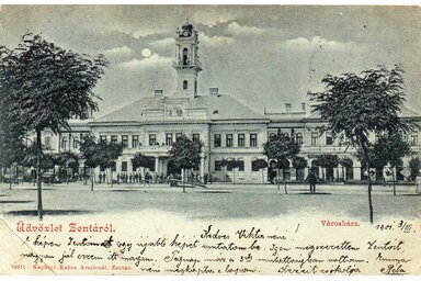 A zentai régi városháza (Mák Ferenc archívumából)
