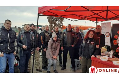 A pirosi Red Field motorosegyesület mindig jó hangulatot teremt (Fotó: Dancsó Áron felvétele)