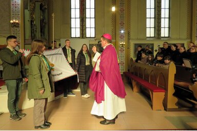 A cserkészzászló megszentelése