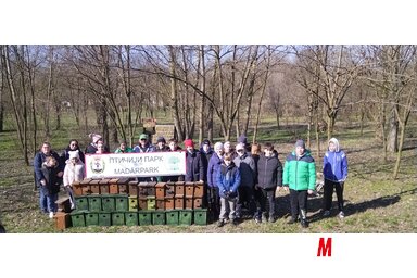 A munkaakció résztvevői / Gecse Attila felvétele