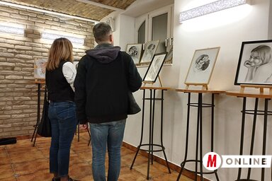 A program fókuszában Nebojša Gabrić Vonalakba zárt csodák című kiállítása állt (Fotó: Lukács Melinda felvétele)