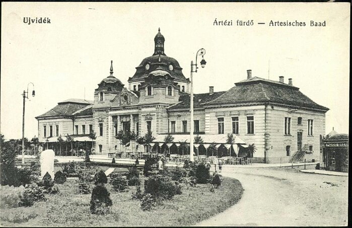 A jódfürdő valamikor a múlt század elején (Fotó: Stare fotografije Novog Sada/Facebook)