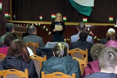 Pintér Anna-Mária mondott beszédet