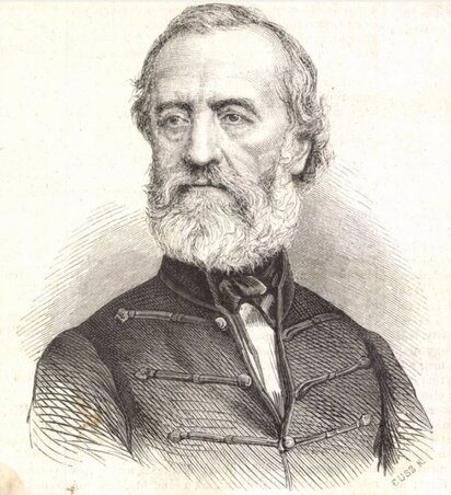 Perczel Mór arcképe a Vasárnapi Ujság 1867. augusztus 25-i számában