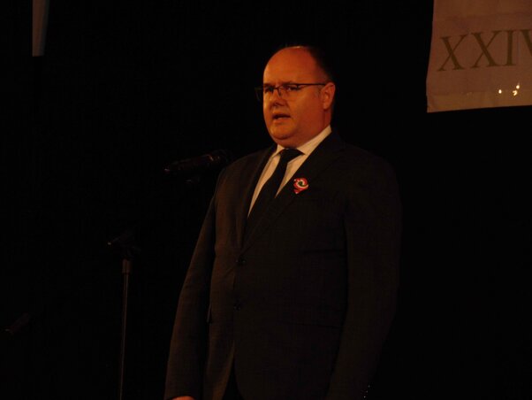 A rendezvényen Hugyik Richárd, a Magyar Nemzeti Tanács Végrehajtó Bizottságának elnöke is mondott beszédet