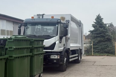 A 16 köbméteres hulladékszállító jármű (Fotó: Paraczky László)