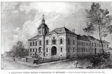 A Karlócai Gimnázium épülete / fotó:  Mák Ferenc archívuma