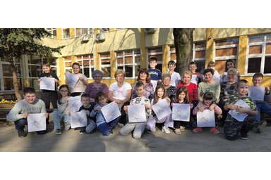 Mosolygó arcok a foglalkozás végén  / Fotó: Varga Zoltán