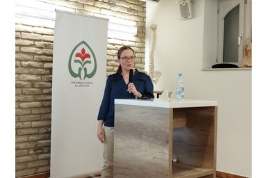 Csajkás Kovács Szuzanna előadásából sok mindent megtudhattunk a gerincünk működéséről/Fotó: Lukács Melinda