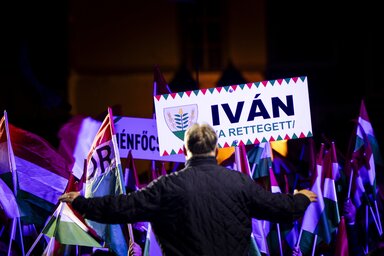 Orbán Viktor Győrben (Fotó: MTI)