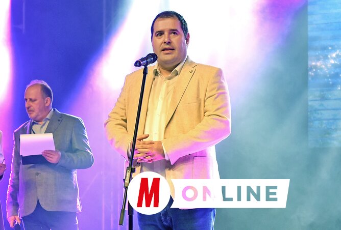 Az ünnepélyes megnyitón Fejsztámer Róbert köszöntötte a táncosokat (Fotó: Gergely Árpád felvétele)