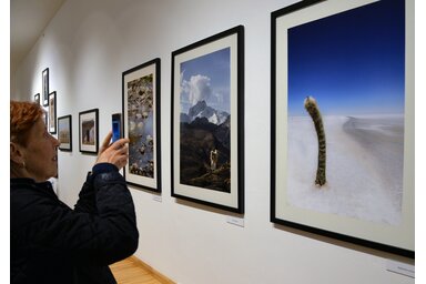 A kiállítás a két hónapos expedíció képeit mutatja be  / Fotó: Dávid Csilla