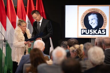 Puskás Ferenc unokája, Isabel Damborena Puskas magyar állampolgárságot kapott (Fotó: MTI)