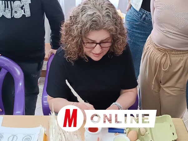 Boja Patyi Sarolta népi iparművésztől tanulhattak a diákok (Gruik Zsuzsa felvétele)