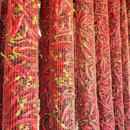 Paprikafüzérek (Fotó: Árpás Róbert archívumából)