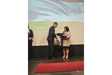 A rangos elismerést Sulc Barta Szilvia, a szervezet elnöke vette át (Fotó: Innova Alkotók és Újítók Társasága)